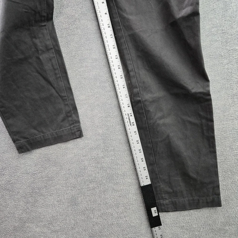 Banana Republic Men Pants 35X32 Gray Chino Twill Fulton Button 30